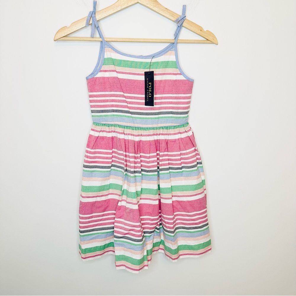 Polo, Ralph Lauren, beautiful, striped fit, and flare dress size 6X